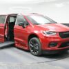 Red Chrysler Pacifica with BraunAbility Side Entry Automatic Fold Out conversion