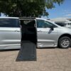 Silver Chrysler Pacifica with BraunAbility Side Entry Automatic In Floor conversion