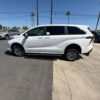 White Toyota Sienna with Vantage Mobility Rear Entry Manual Fold Out conversion