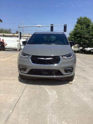 Grey Chrysler Pacifica with Driverge Side Entry Automatic Fold Out conversion