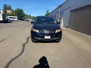 Celestial Blue Metallic Honda Odyssey with Vantage Mobility Side Entry Automatic In Floor conversion