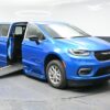 Blue Chrysler Pacifica with BraunAbility Side Entry Automatic In Floor conversion
