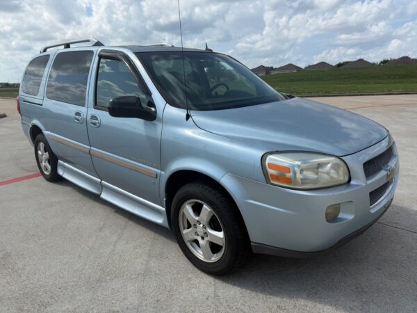 Blue Chevrolet Uplander with Other Side Entry Automatic Fold Out conversion