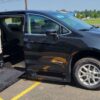 Black Chrysler Voyager with BraunAbility Side Entry Automatic Fold Out conversion