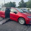 Red Chrysler Pacifica with Driverge Side Entry Automatic Fold Out conversion