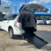 White Chrysler Pacifica with FR Conversions Rear Entry Manual Fold Out conversion