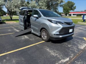 Silver Toyota Sienna with Vantage Mobility Side Entry Automatic In Floor conversion