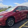 Red Honda Odyssey with Vantage Mobility Side Entry Automatic In Floor conversion