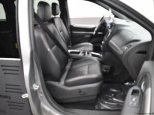 Grey Dodge Grand Caravan with BraunAbility Side Entry Automatic Fold Out conversion