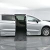 Silver Chrysler Pacifica with BraunAbility Side Entry Automatic Fold Out conversion