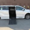 White Toyota Sienna with BraunAbility Side Entry Automatic Fold Out conversion