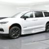 White Chrysler Pacifica with BraunAbility Side Entry Automatic In Floor conversion