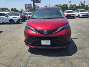 Red Toyota Sienna with Vantage Mobility Rear Entry Manual Fold Out conversion