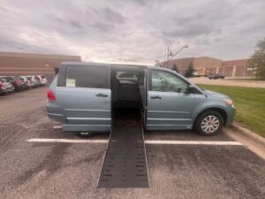 Volkswagen Routan with Other Side Entry Manual Fold Out conversion