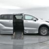 Silver Toyota Sienna with BraunAbility Side Entry Automatic Fold Out conversion