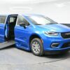 Blue Chrysler Pacifica with BraunAbility Side Entry Automatic In Floor conversion