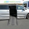 Silver Chrysler Pacifica with BraunAbility Side Entry Automatic In Floor conversion