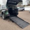 Green Toyota Sienna with Vantage Mobility Rear Entry Manual Fold Out conversion