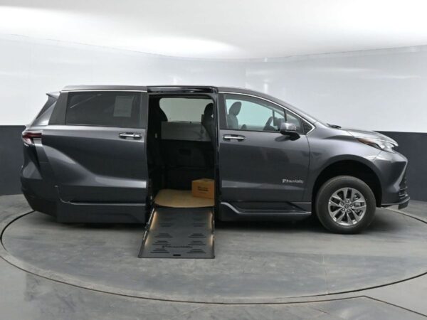 Grey Toyota Sienna with BraunAbility Side Entry Automatic Fold Out conversion