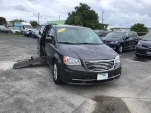 Grey Chrysler Town and Country with Other Side Entry Automatic Fold Out conversion