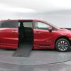 Red Honda Odyssey with BraunAbility Side Entry Automatic In Floor conversion