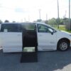 White Chrysler Voyager with BraunAbility Side Entry Automatic Fold Out conversion