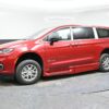 Red Chrysler Pacifica with BraunAbility Side Entry Automatic In Floor conversion