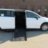 White Chrysler Voyager with BraunAbility Side Entry Manual Fold Out conversion