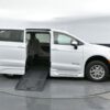 White Chrysler Voyager with BraunAbility Side Entry Automatic Fold Out conversion