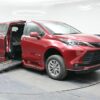 Red Toyota Sienna with BraunAbility Side Entry Automatic Fold Out conversion