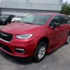 Red Chrysler Pacifica with BraunAbility Side Entry Automatic Fold Out conversion