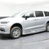 Silver Chrysler Pacifica with BraunAbility Side Entry Automatic Fold Out conversion