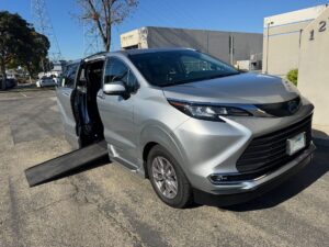 Silver Toyota Sienna with Vantage Mobility Side Entry Automatic In Floor conversion