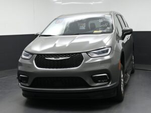 Grey Chrysler Pacifica with BraunAbility Side Entry Automatic Fold Out conversion