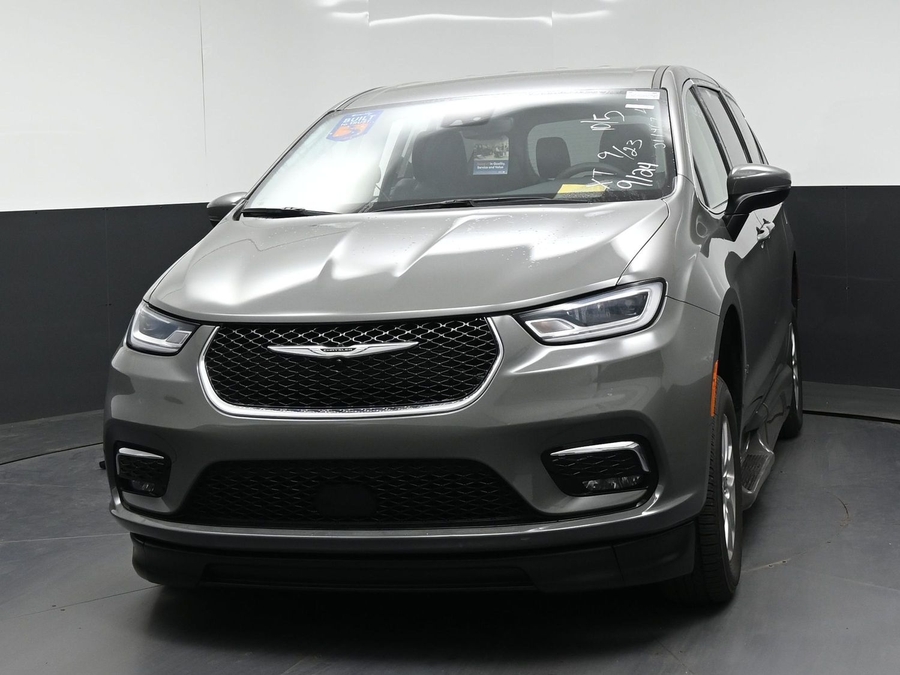 Grey Chrysler Pacifica with BraunAbility Side Entry Automatic Fold Out conversion