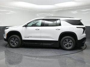White Chevrolet Traverse with BraunAbility Side Entry Automatic In Floor conversion