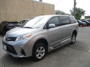 Silver Toyota Sienna with Vantage Mobility Side Entry Automatic In Floor conversion