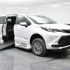 White Toyota Sienna with BraunAbility Side Entry Automatic In Floor conversion