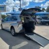 Silver Toyota Sienna with Driverge Rear Entry Manual Fold Out conversion