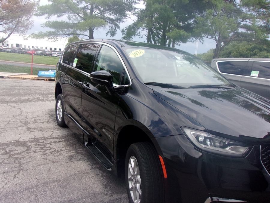 Grey Chrysler Pacifica with FR Conversions Rear Entry Manual Fold Out conversion