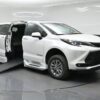 White Toyota Sienna with BraunAbility Side Entry Automatic In Floor conversion