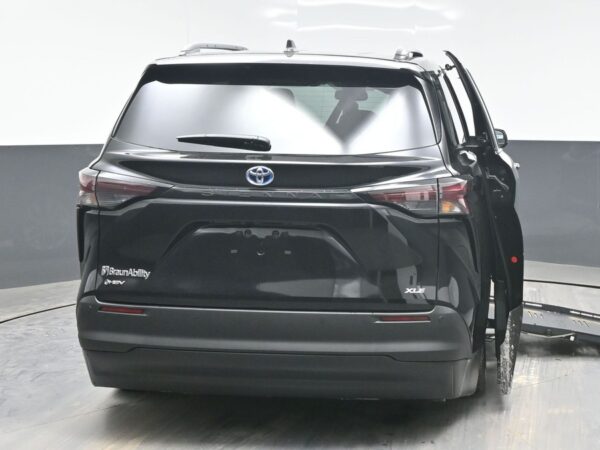 Black Toyota Sienna with BraunAbility Side Entry Automatic Fold Out conversion