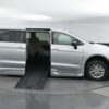 Silver Chrysler Pacifica with BraunAbility Side Entry Automatic Fold Out conversion