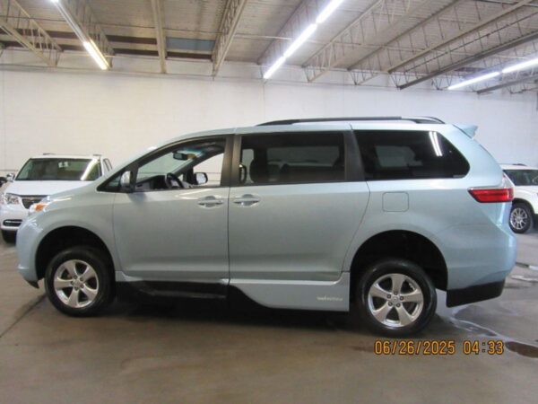 Blue Toyota Sienna with Vantage Mobility Side Entry Manual In Floor conversion