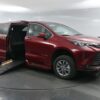 Red Toyota Sienna with BraunAbility Side Entry Automatic Fold Out conversion
