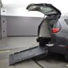 Grey Chrysler Pacifica with BraunAbility Rear Entry Manual Fold Out conversion