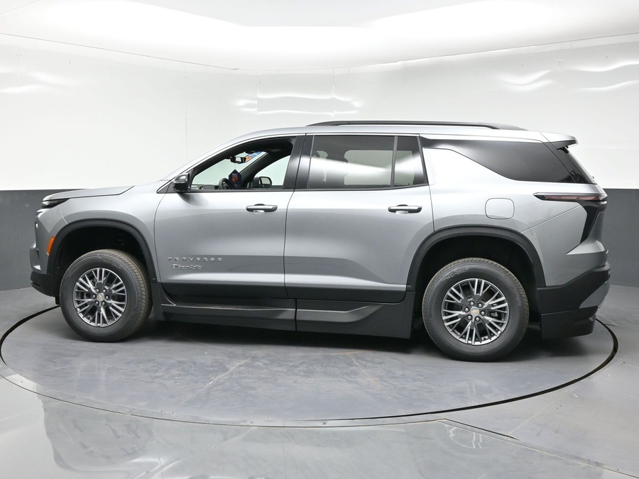Grey Chevrolet Traverse with BraunAbility Side Entry Automatic In Floor conversion