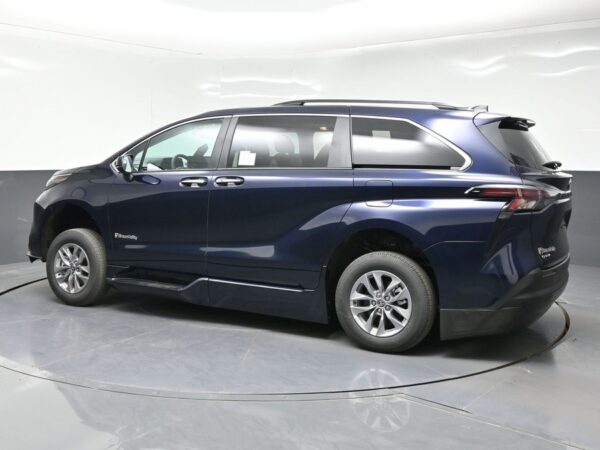 Blue Toyota Sienna with BraunAbility Side Entry Automatic Fold Out conversion