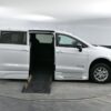 White Chrysler Voyager with BraunAbility Side Entry Automatic Fold Out conversion