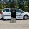 White Dodge Grand Caravan with Vantage Mobility Side Entry Automatic In Floor conversion